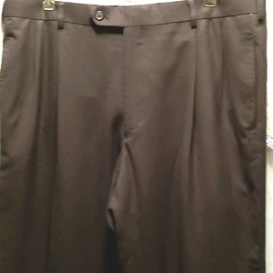 MEN'S MAZZONI BLACK PINSTRIPE DRESS PNTS SZ 37W